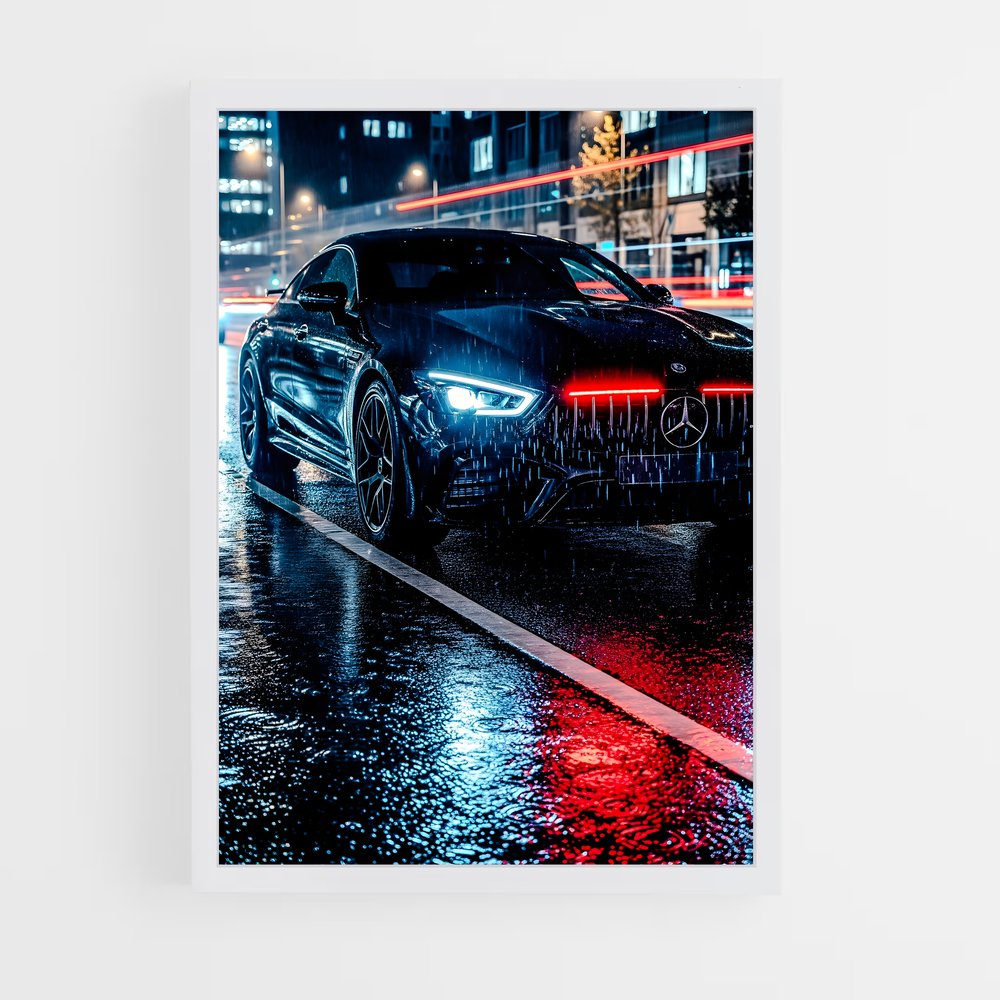 Poster Nocturne AMG – affiche Mercedes (vue 3)